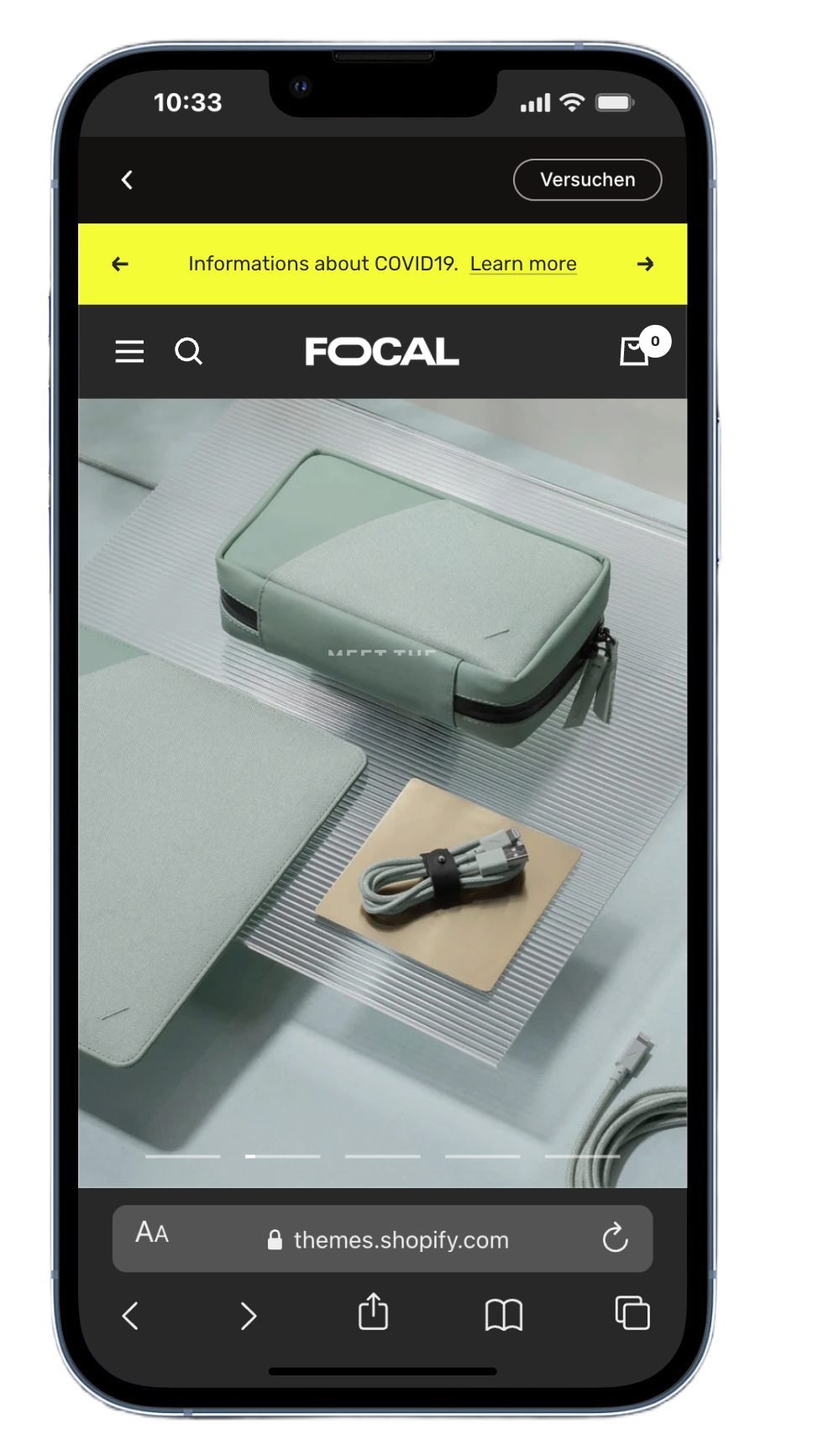 Focal Theme Carbon Preset - Neutral flexible design for tech products