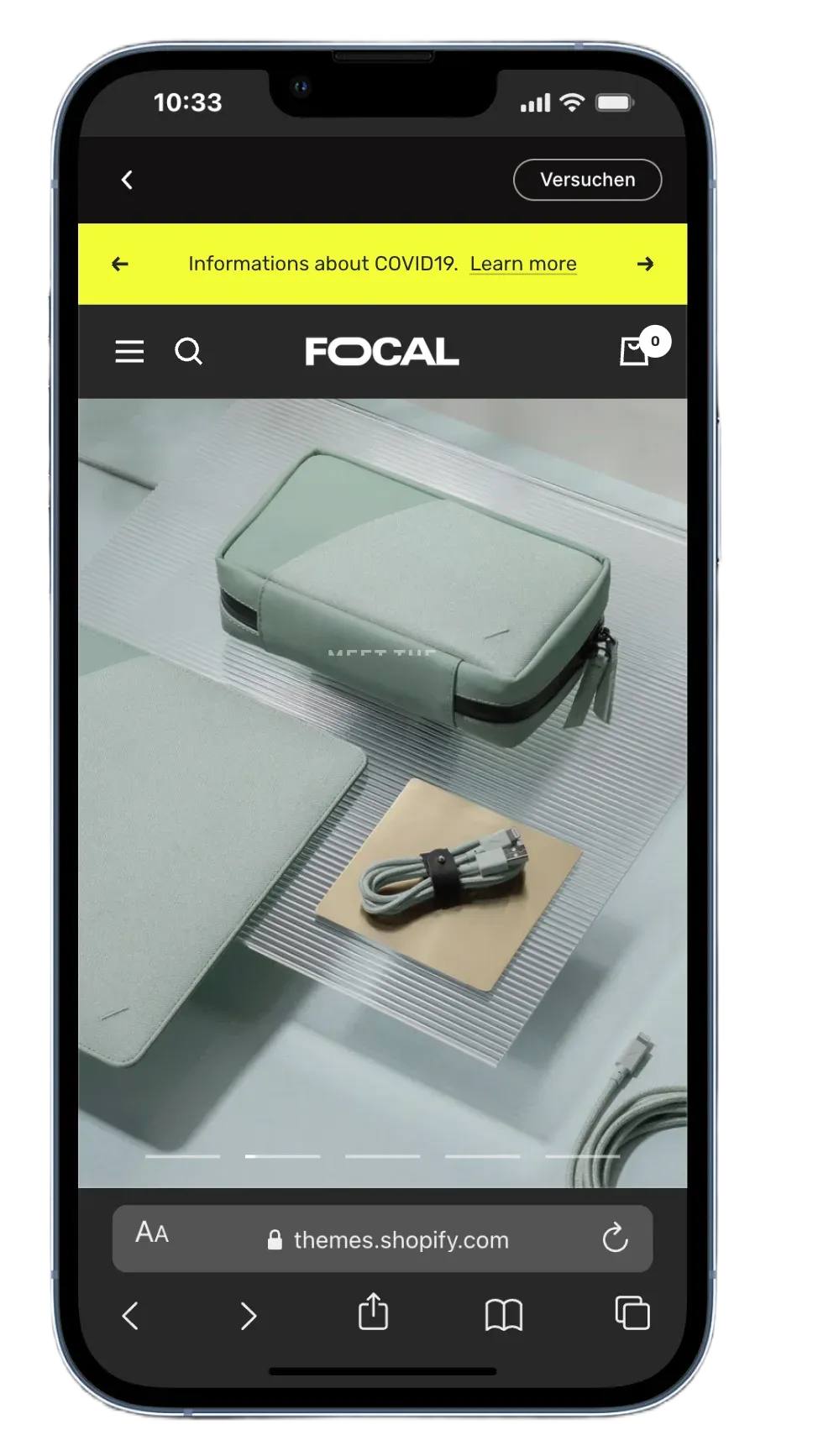 Focal Theme Carbon Preset - Neutrales, flexibles Design für verschiedene Brandings