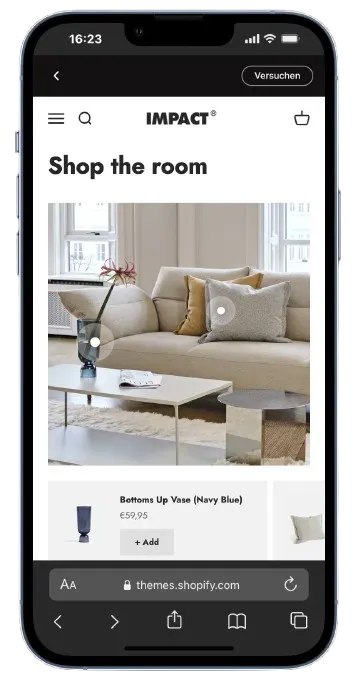Impact Theme Cocoon Style - Warm layouts for interior and home decor shops