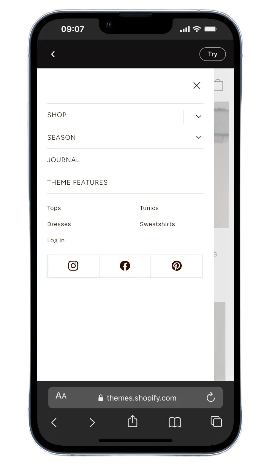 Impulse Mega Menu Navigation
