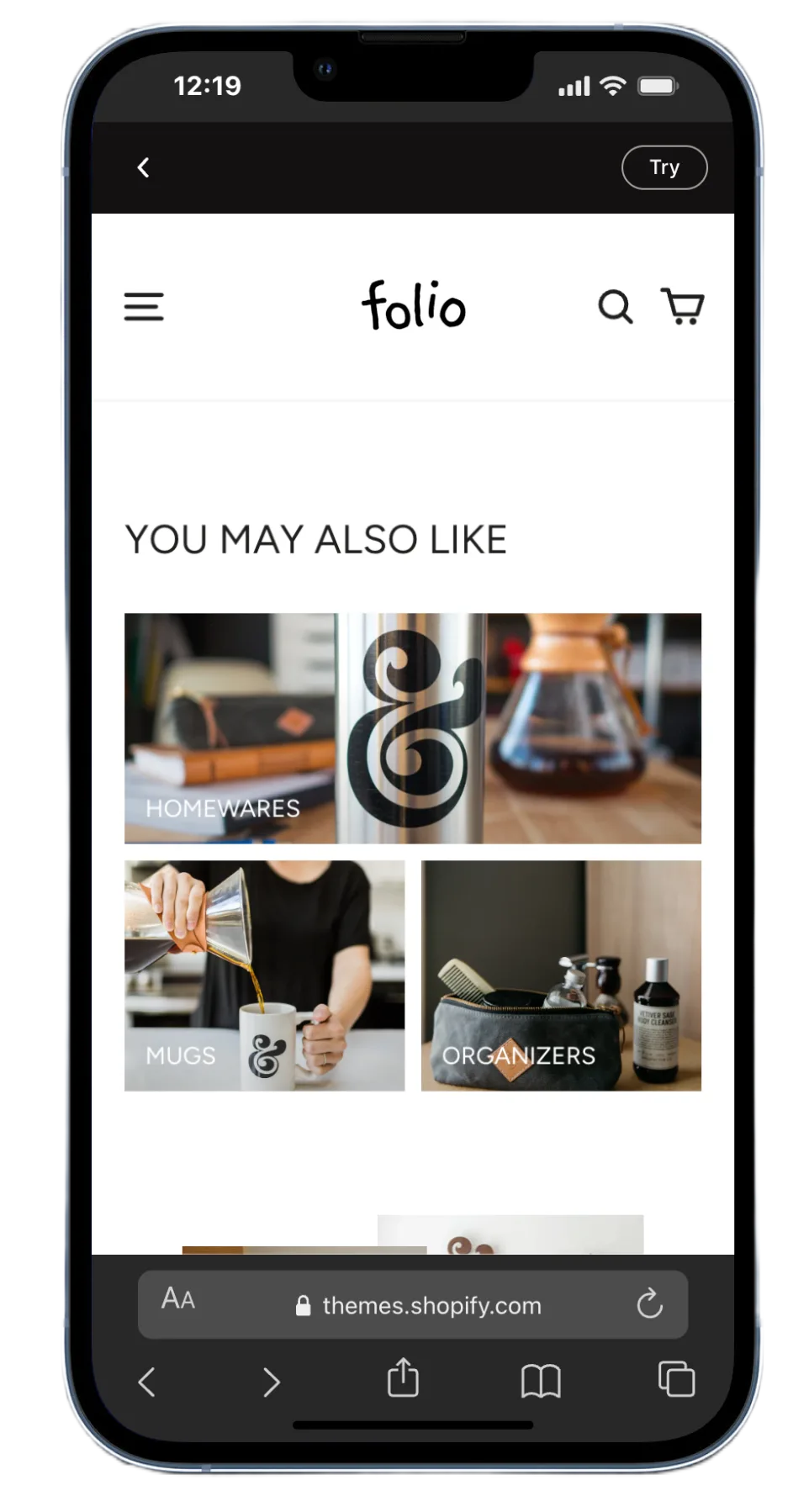 Motion Theme Memo Preset - Warm Minimalist Home Goods Layout