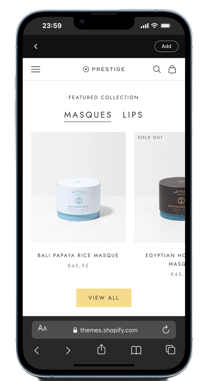 Prestige Theme Vogue Style - Clean and minimalist design for lifestyle brands on Shopify